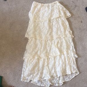 Lace maxi skirt
